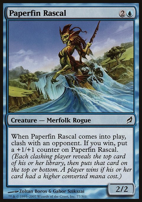 Paperfin Rascal, Lorwyn #77, Magic: The Gathering card