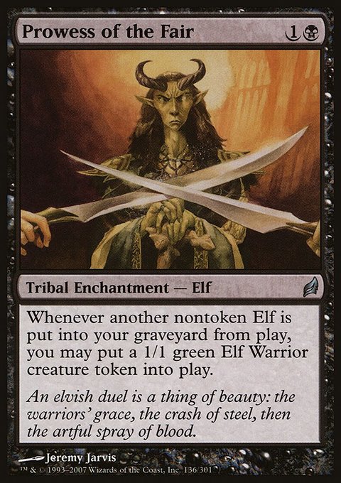 Prowess of the Fair, Lorwyn #136, Magic: The Gathering card