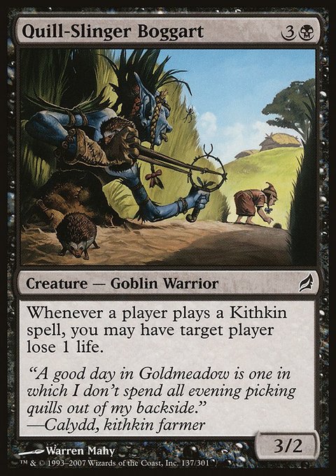 Quill-Slinger Boggart, Lorwyn #137, Magic: The Gathering card