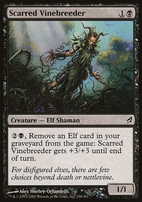 Scarred Vinebreeder, Lorwyn #138, Magic: The Gathering card
