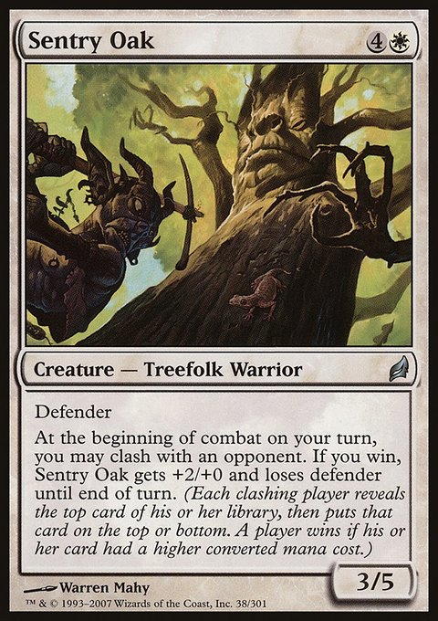 Sentry Oak, Lorwyn #38, Magic: The Gathering card