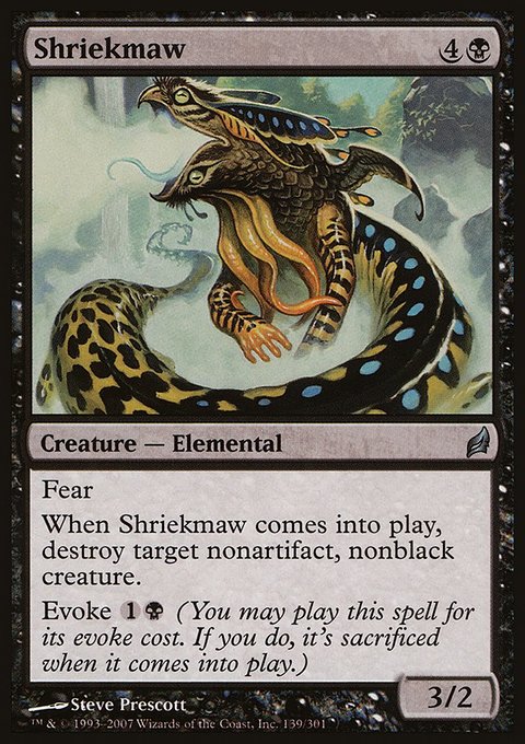 Shriekmaw, Lorwyn #139, Magic: The Gathering card