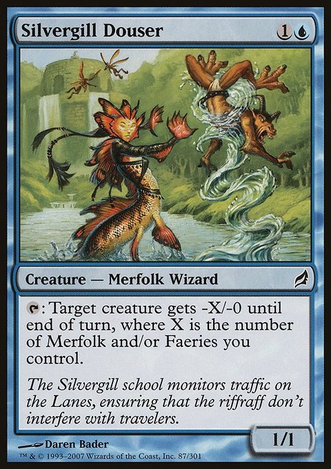 Silvergill Douser, Lorwyn #87, Magic: The Gathering card