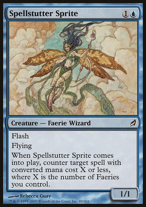 Spellstutter Sprite, Lorwyn #89, Magic: The Gathering card