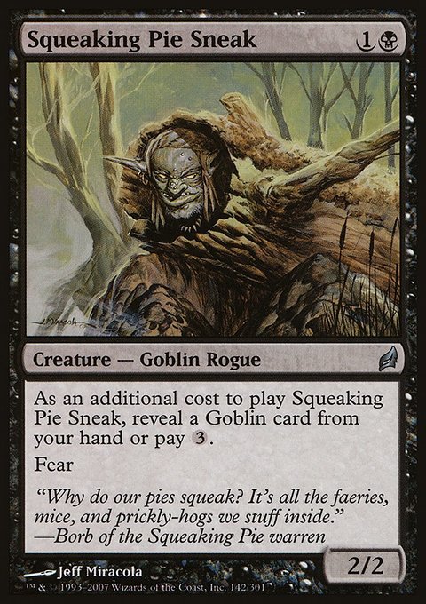 Squeaking Pie Sneak, Lorwyn #142, Magic: The Gathering card