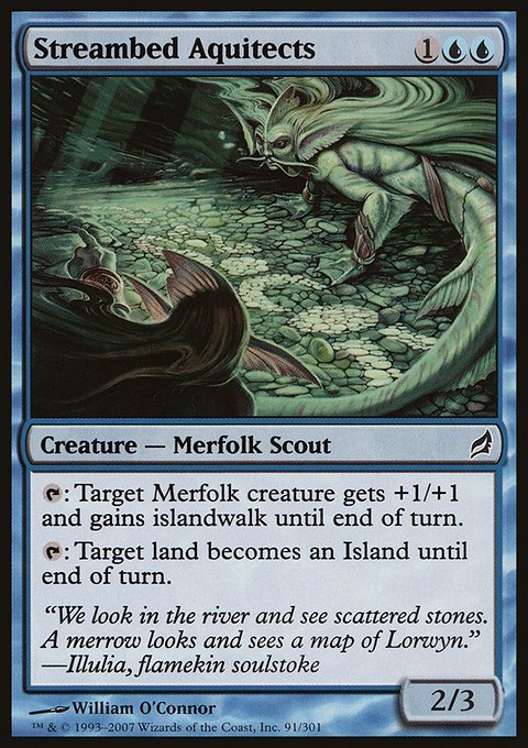 Streambed Aquitects, Lorwyn #91, Magic: The Gathering card