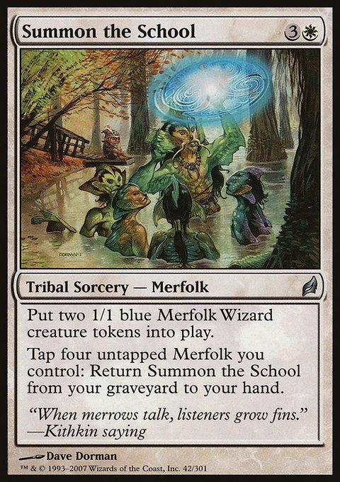 Summon the School, Lorwyn #42, Magic: The Gathering card