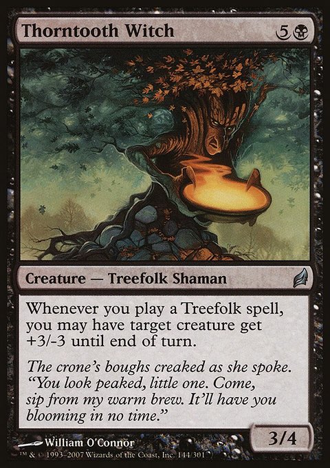 Thorntooth Witch, Lorwyn #144, Magic: The Gathering card