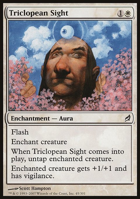 Triclopean Sight, Lorwyn #45, Magic: The Gathering card