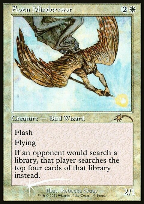 Aven Mindcensor, Love Your LGS 2021 #1, Magic: The Gathering card