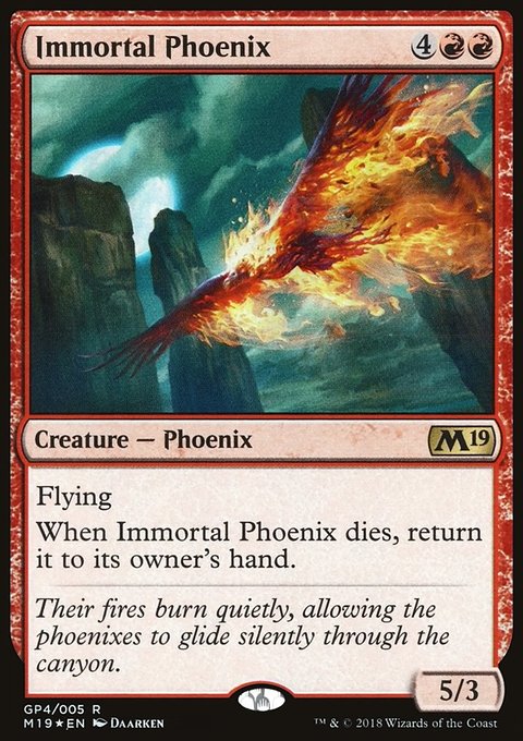 Immortal Phoenix, M19 Gift Pack #GP4, Magic: The Gathering card