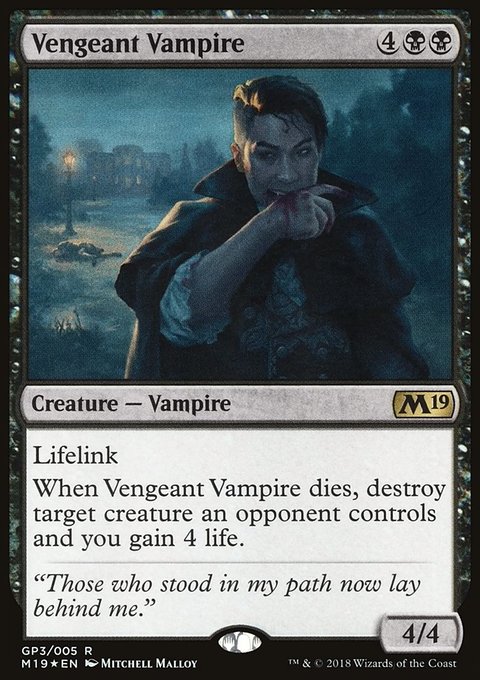 Vengeant Vampire, M19 Gift Pack #GP3, Magic: The Gathering card