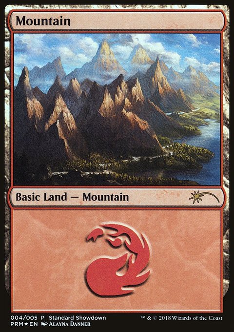 Mountain, M19 Standard Showdown #4, Magic: The Gathering card