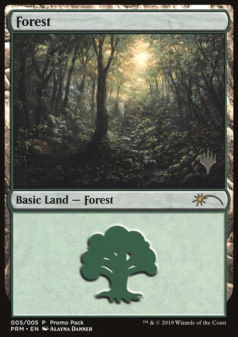 Forest, M20 Promo Packs #5, Magic: The Gathering card