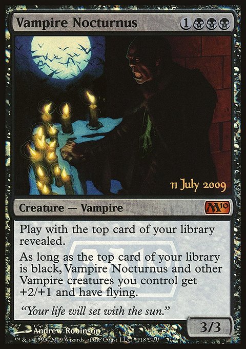Vampire Nocturnus, Magic 2010 Promos #118★, Magic: The Gathering card