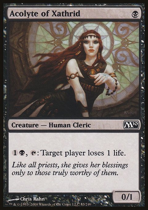 Acolyte of Xathrid, Magic 2010 #83, Magic: The Gathering card