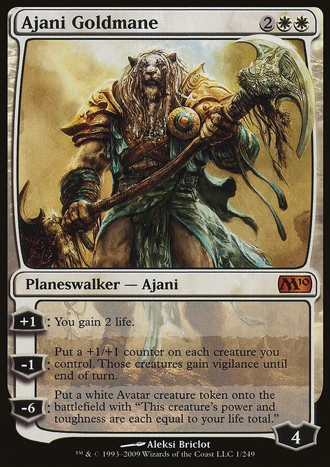 Ajani Goldmane, Magic 2010 #1, Magic: The Gathering card