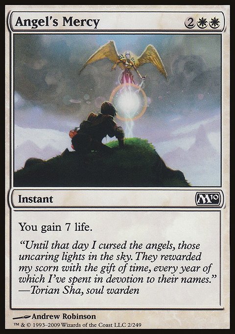 Angel's Mercy, Magic 2010 #2, Magic: The Gathering card