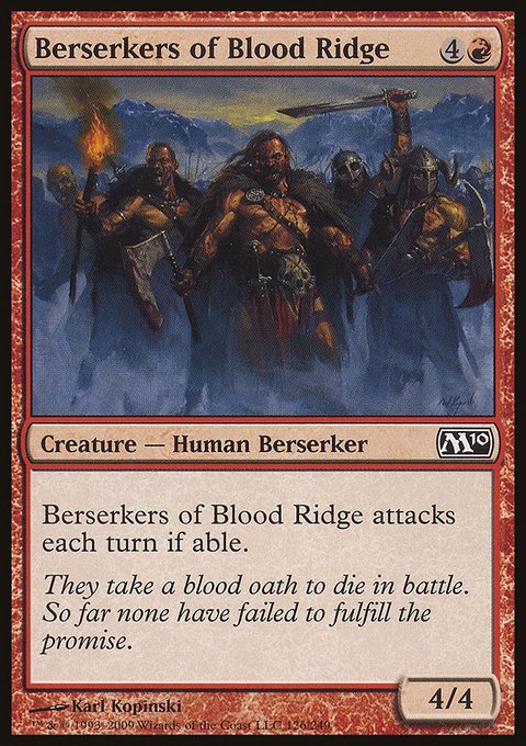 Berserkers of Blood Ridge, Magic 2010 #126, Magic: The Gathering card