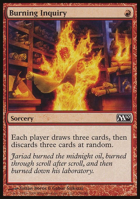 Burning Inquiry, Magic 2010 #128, Magic: The Gathering card