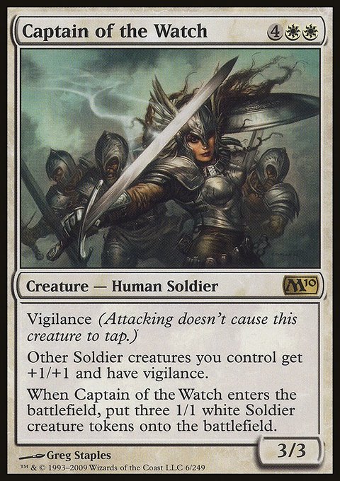 Captain of the Watch, Magic 2010 #6, Magic: The Gathering card