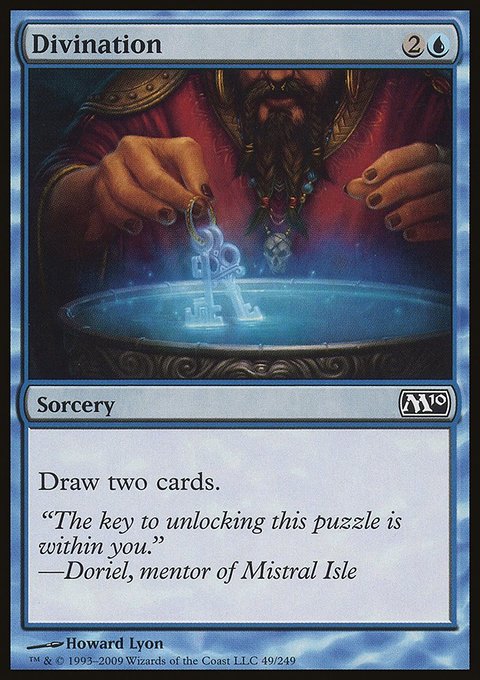 Divination, Magic 2010 #49, Magic: The Gathering card
