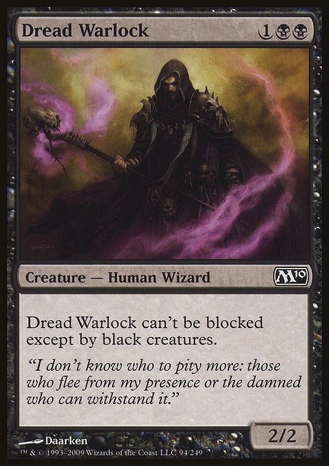 Dread Warlock, Magic 2010 #94, Magic: The Gathering card