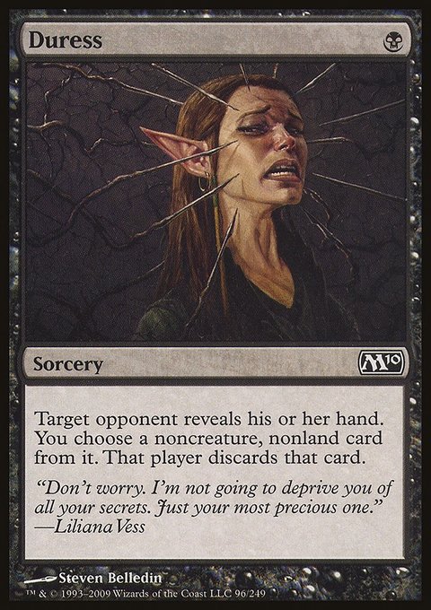 Duress, Magic 2010 #96, Magic: The Gathering card