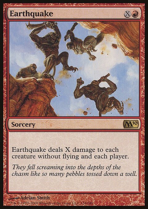 Earthquake, Magic 2010 #134, Magic: The Gathering card