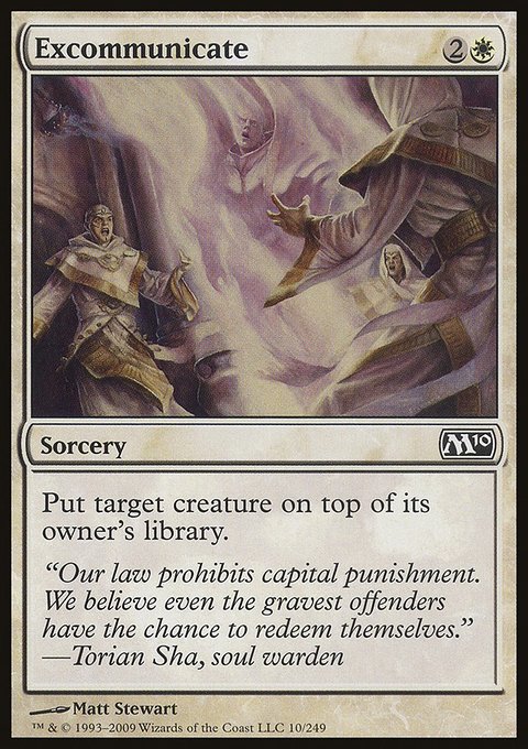 Excommunicate, Magic 2010 #10, Magic: The Gathering card