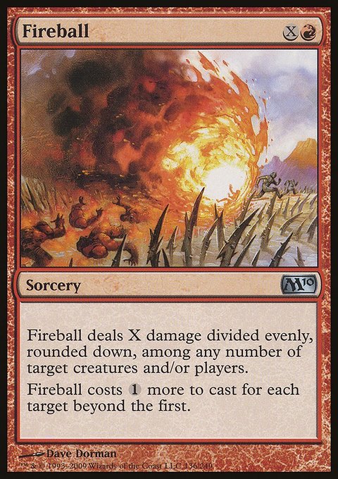 Fireball, Magic 2010 #136, Magic: The Gathering card