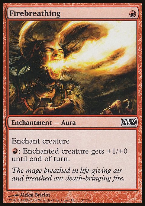 Firebreathing, Magic 2010 #137, Magic: The Gathering card