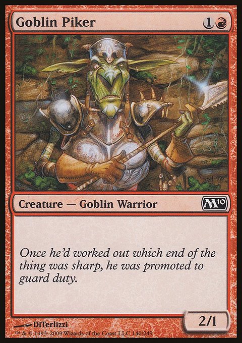Goblin Piker, Magic 2010 #140, Magic: The Gathering card