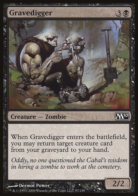 Gravedigger, Magic 2010 #97, Magic: The Gathering card