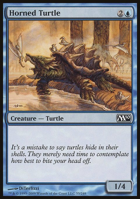 Horned Turtle, Magic 2010 #55, Magic: The Gathering card