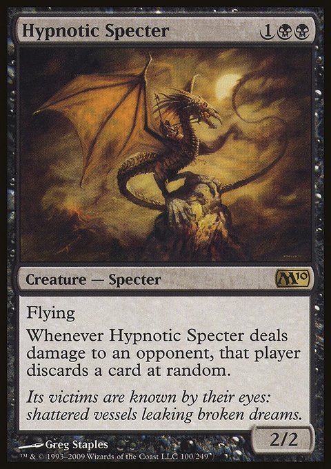 Hypnotic Specter, Magic 2010 #100, Magic: The Gathering card