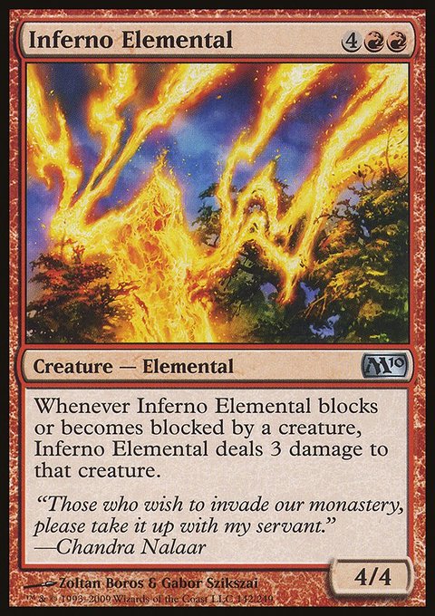 Inferno Elemental, Magic 2010 #142, Magic: The Gathering card