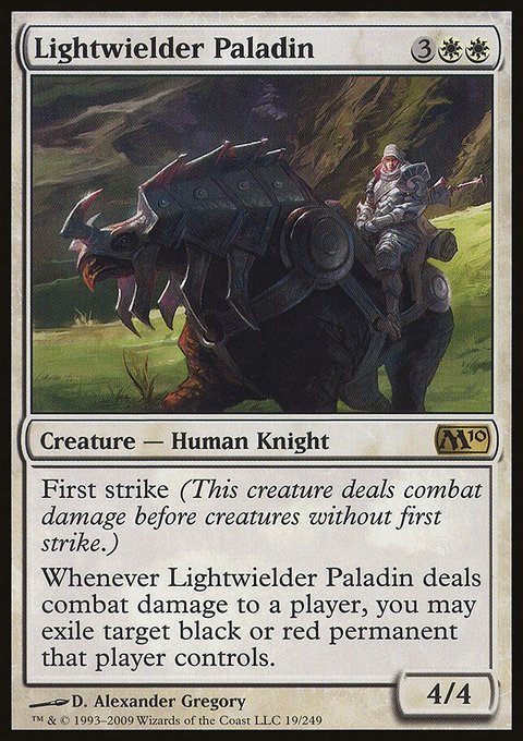 Lightwielder Paladin, Magic 2010 #19, Magic: The Gathering card
