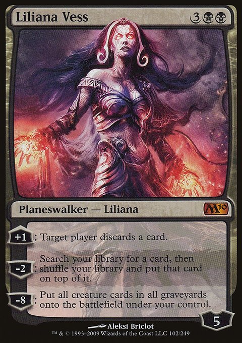 Liliana Vess, Magic 2010 #102, Magic: The Gathering card