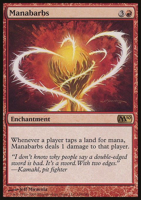 Manabarbs, Magic 2010 #149, Magic: The Gathering card