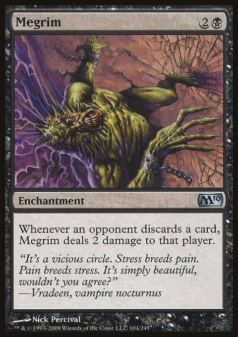 Megrim, Magic 2010 #104, Magic: The Gathering card