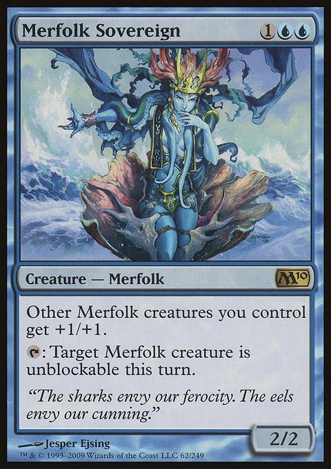 Merfolk Sovereign, Magic 2010 #62, Magic: The Gathering card