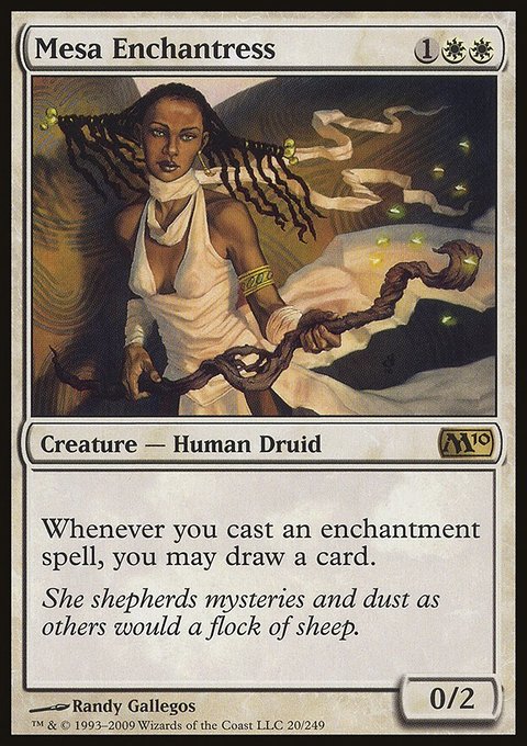 Mesa Enchantress, Magic 2010 #20, Magic: The Gathering card