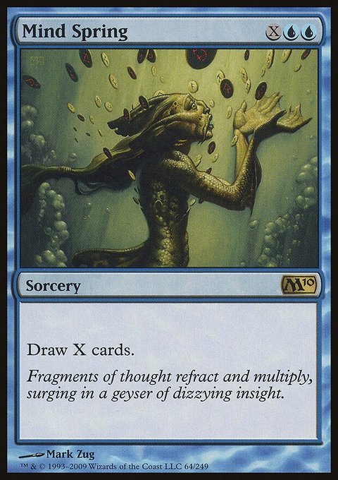 Mind Spring, Magic 2010 #64, Magic: The Gathering card