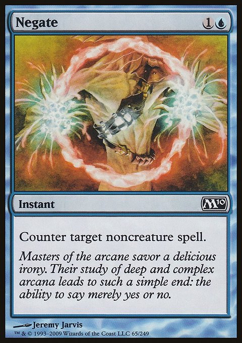 Negate, Magic 2010 #65, Magic: The Gathering card
