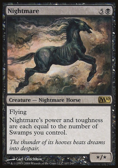 Nightmare, Magic 2010 #107, Magic: The Gathering card