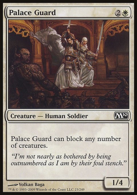 Palace Guard, Magic 2010 #23, Magic: The Gathering card