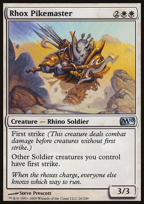 Rhox Pikemaster, Magic 2010 #26, Magic: The Gathering card