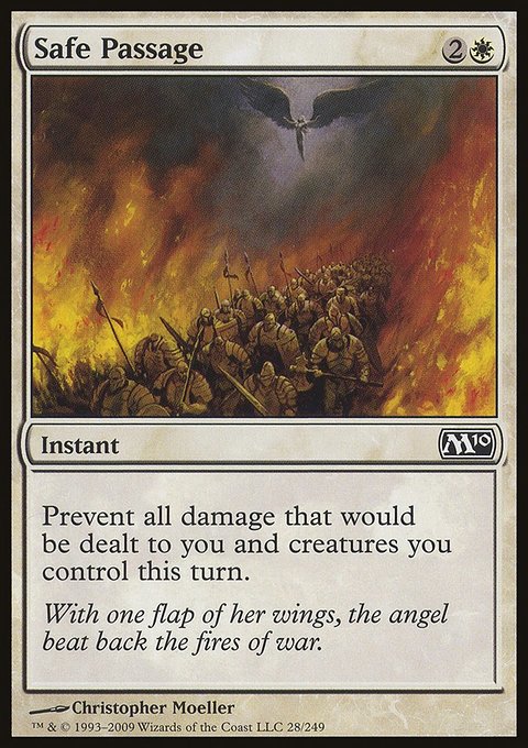Safe Passage, Magic 2010 #28, Magic: The Gathering card