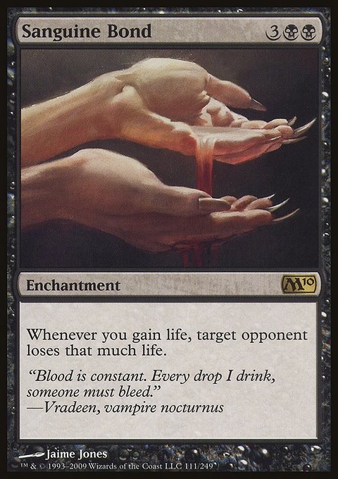Sanguine Bond, Magic 2010 #111, Magic: The Gathering card
